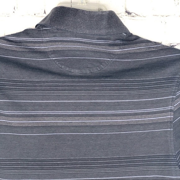 Euc-tasso Elba Pattern, Textured, Striped, Short Sleeve, Golf Polo Shirt MD - Picture 4 of 8